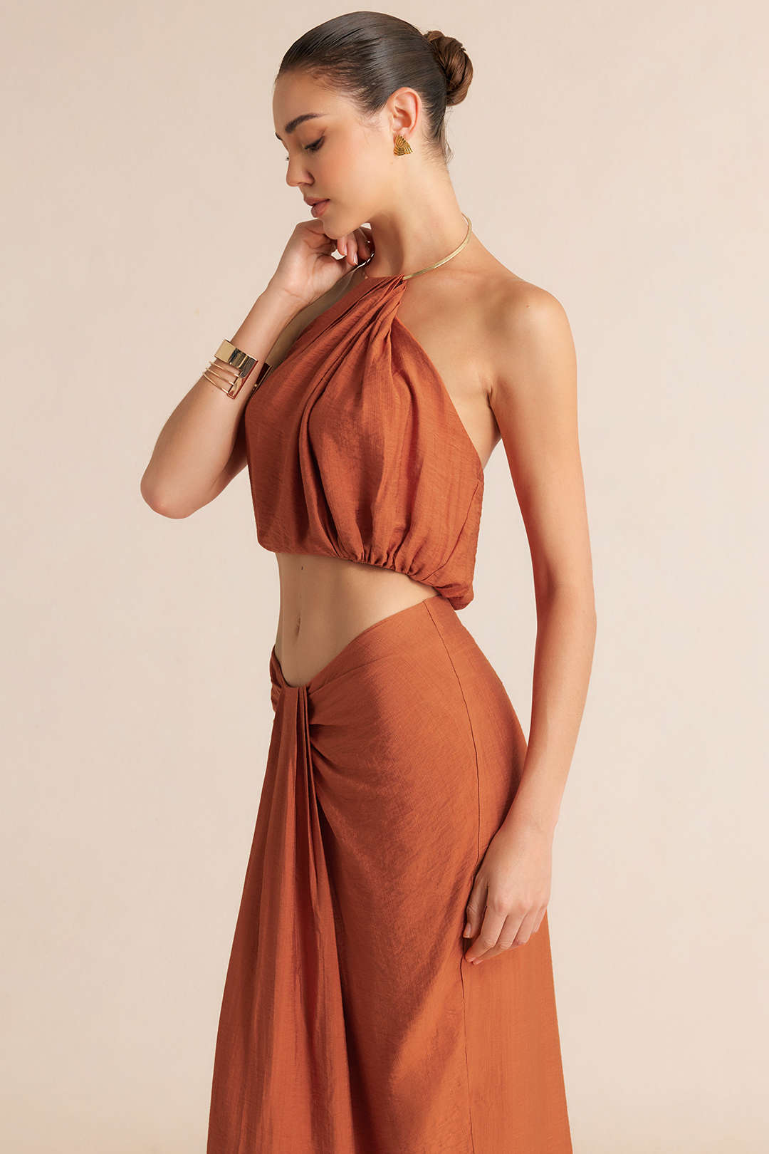 Esmee - Metallic set met top en rok
