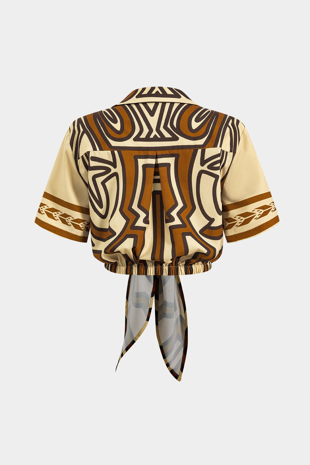 Blouse met korte mouwen