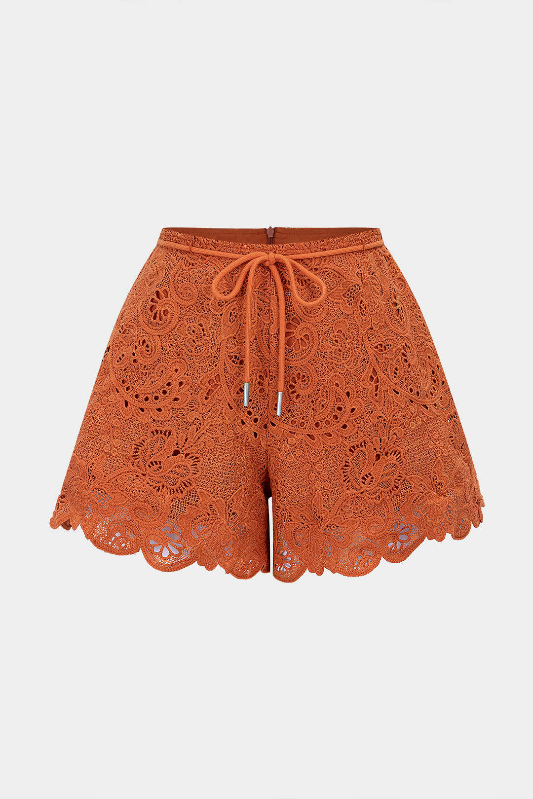Short met uitsnijding en strik