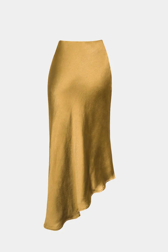 Rok met asymmetrische zoom en splitknopen
