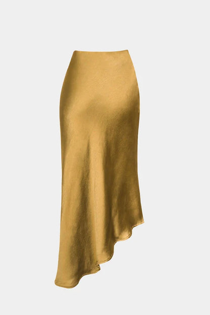 Rok met asymmetrische zoom en splitknopen