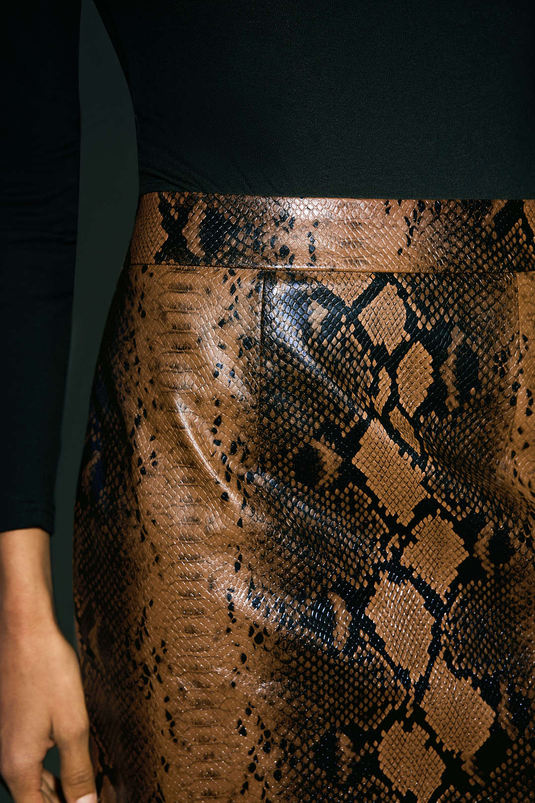 Ivy - Leren-look rok
