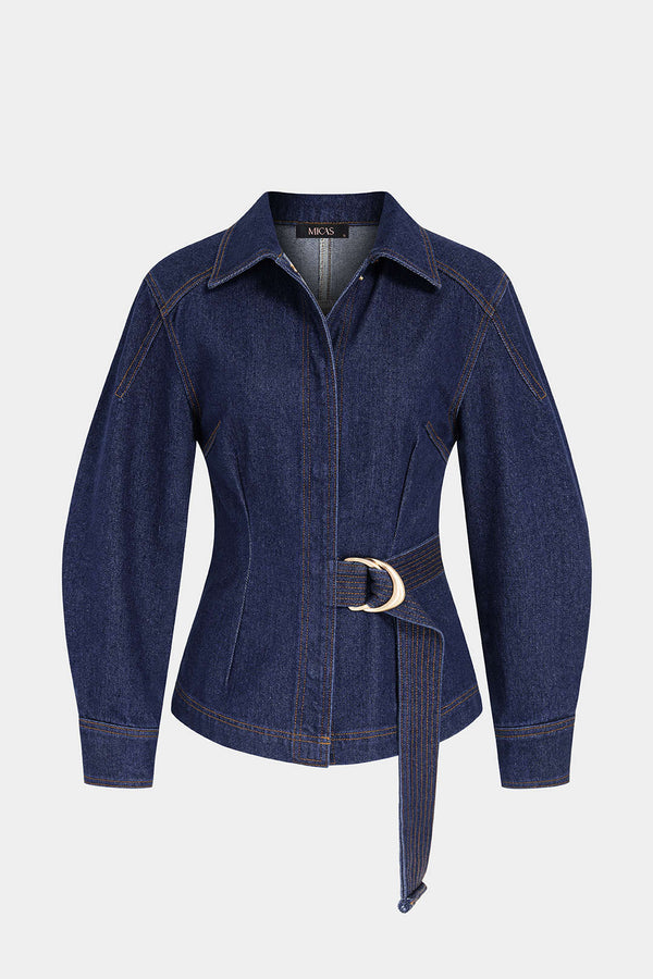 Eva - Denim jasje met strik