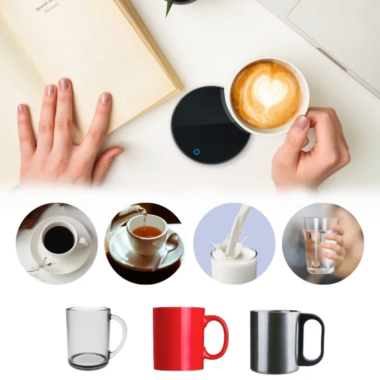 USB-mokwarmer voor bureau en koffiekopverwarmer