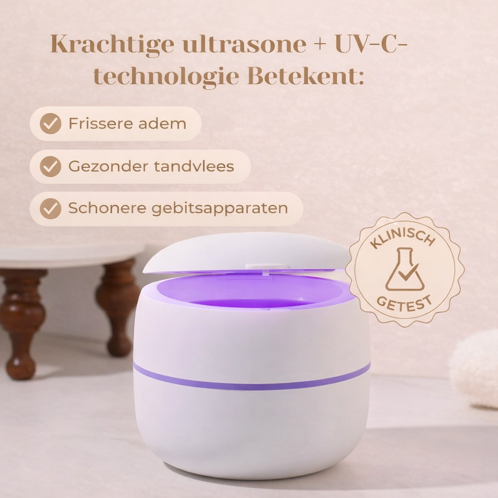 ZorgPod - Nr. 1 Tandarts-Goedgekeurde Ultrasone UVC-Reiniger