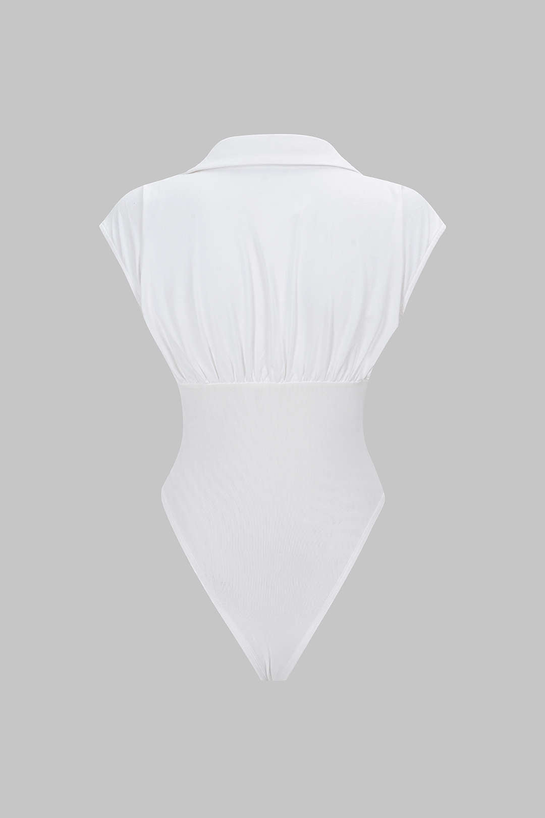 Effen body met getailleerde pasvorm en korte mouwen