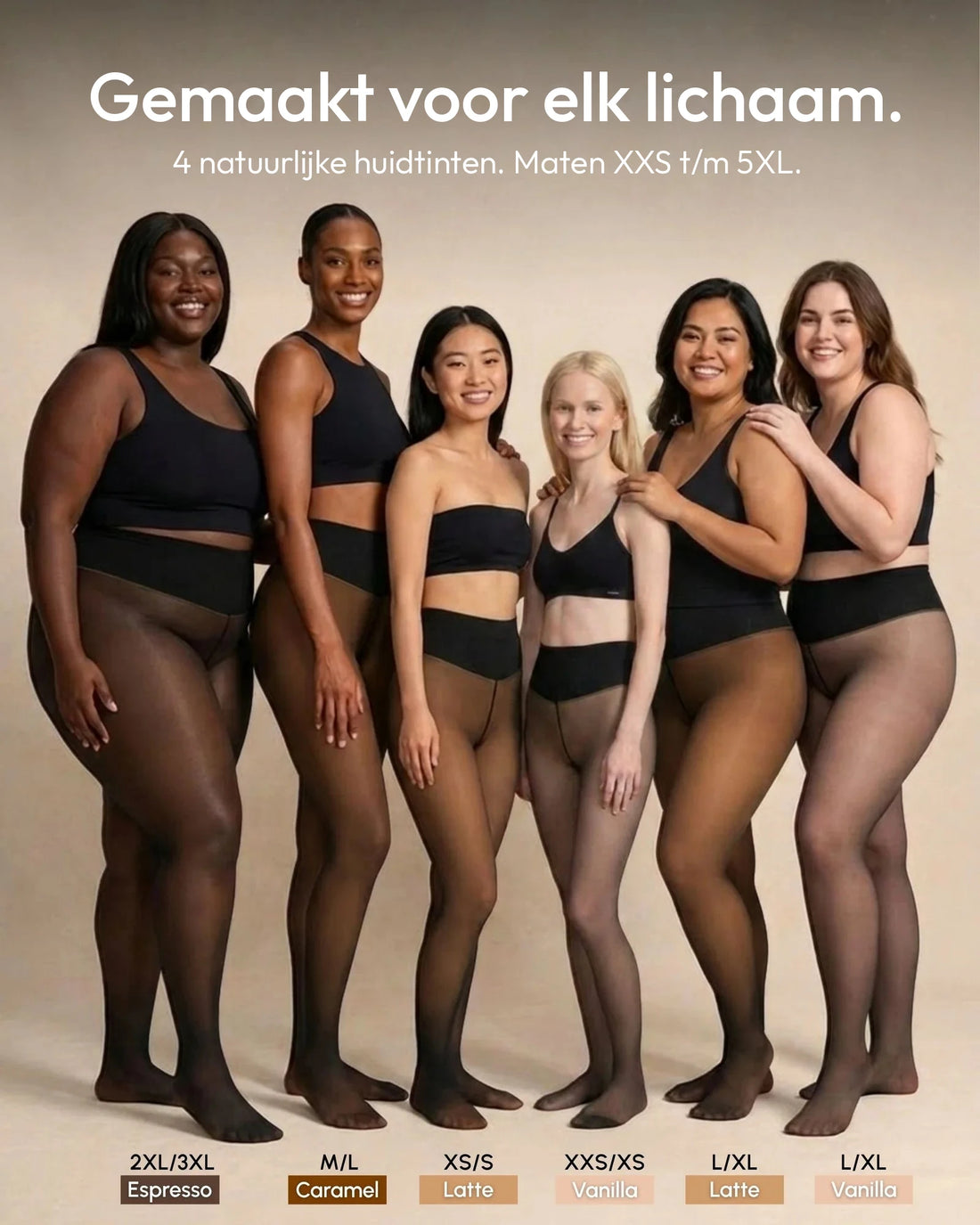 Illusie Panty met Warme Fleecevoering