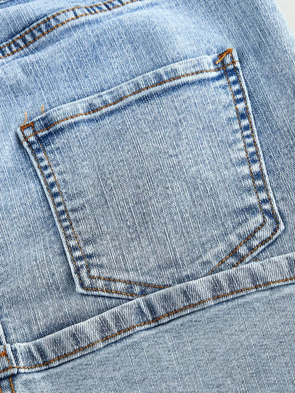 Denim rok met zakken