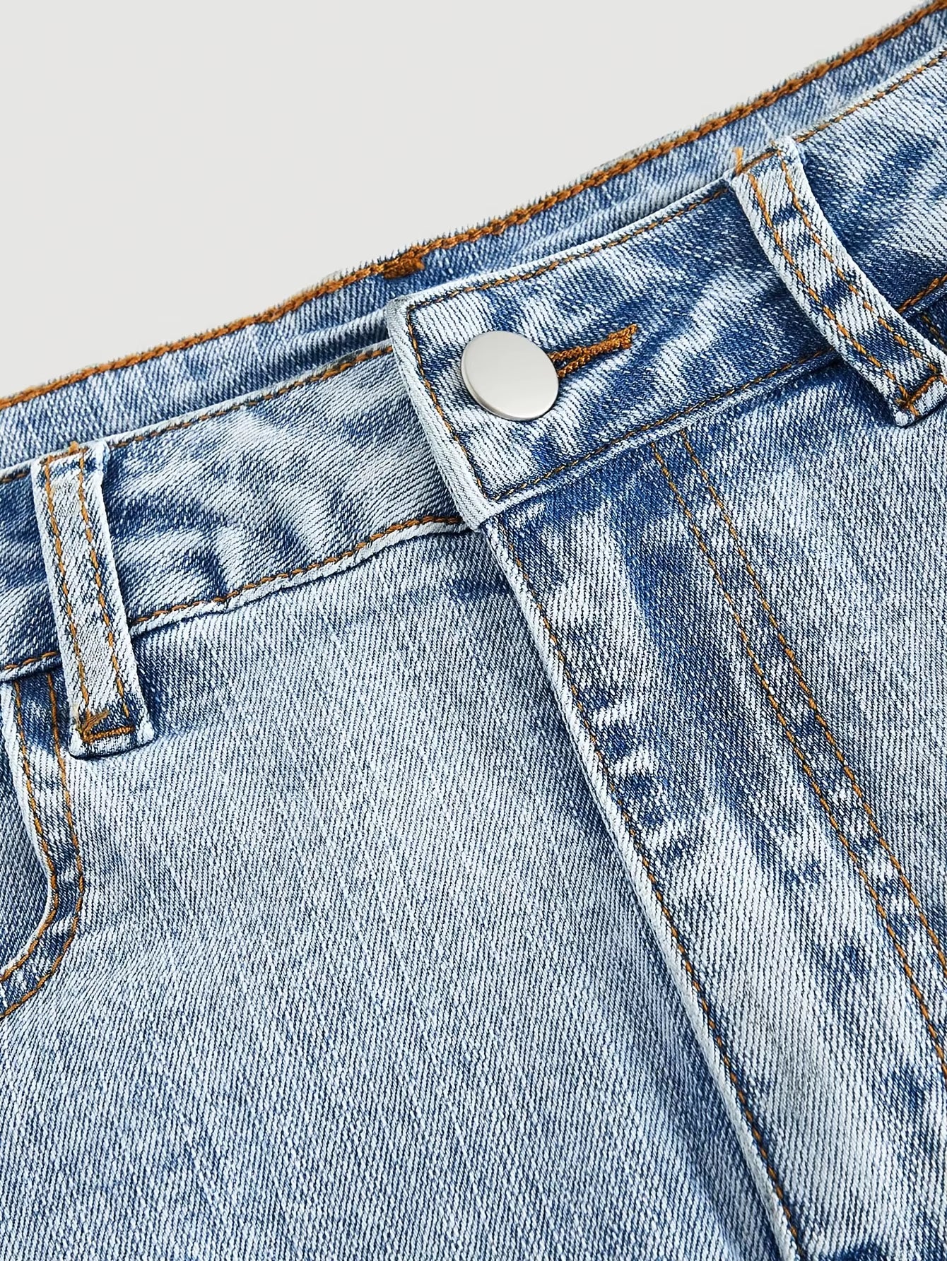 Denim rok met zakken
