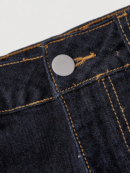 Denim rok met zakken