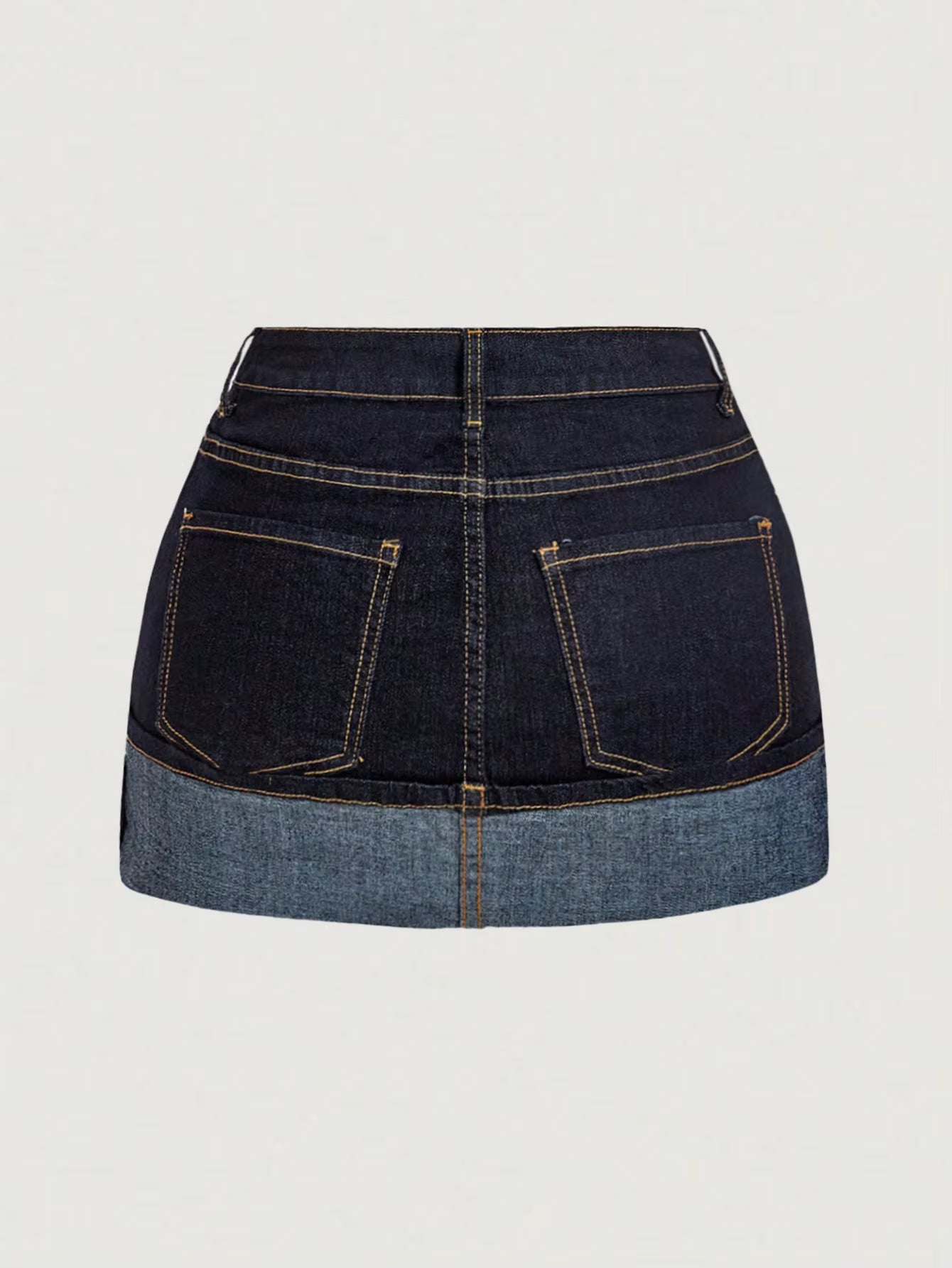 Denim rok met zakken