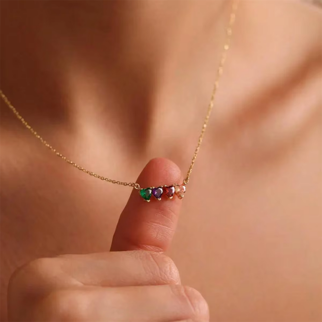 Giselle - Duo geboortesteenketting