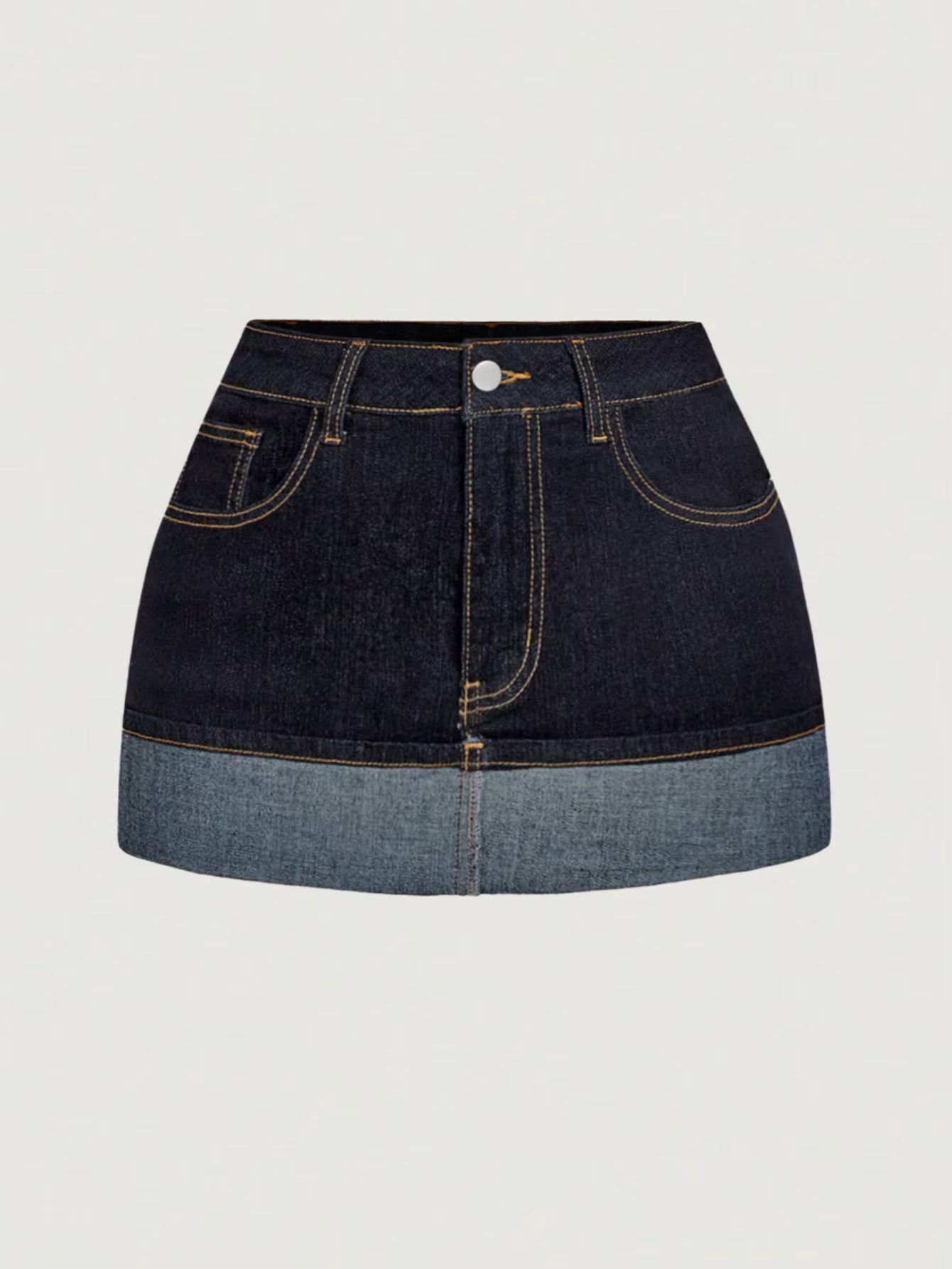 Denim rok met zakken
