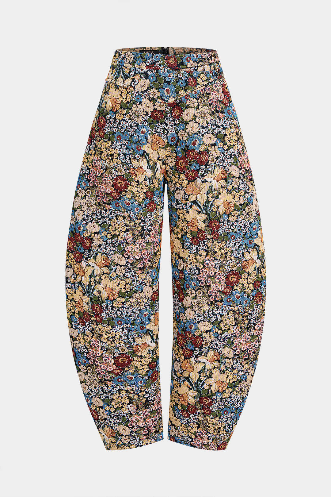 Jacquard broek met ballonmodel