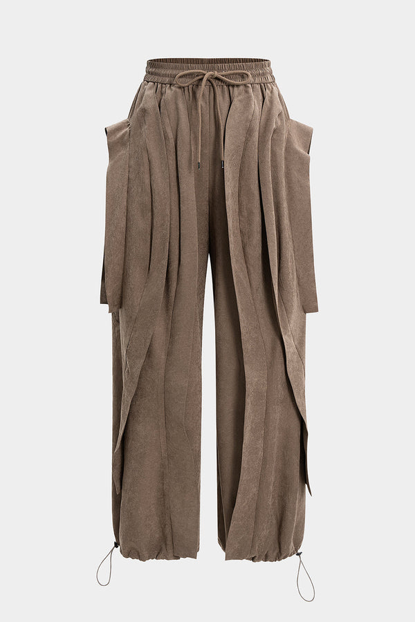 Broek met smokwerk, trekkoord en ballonmodel