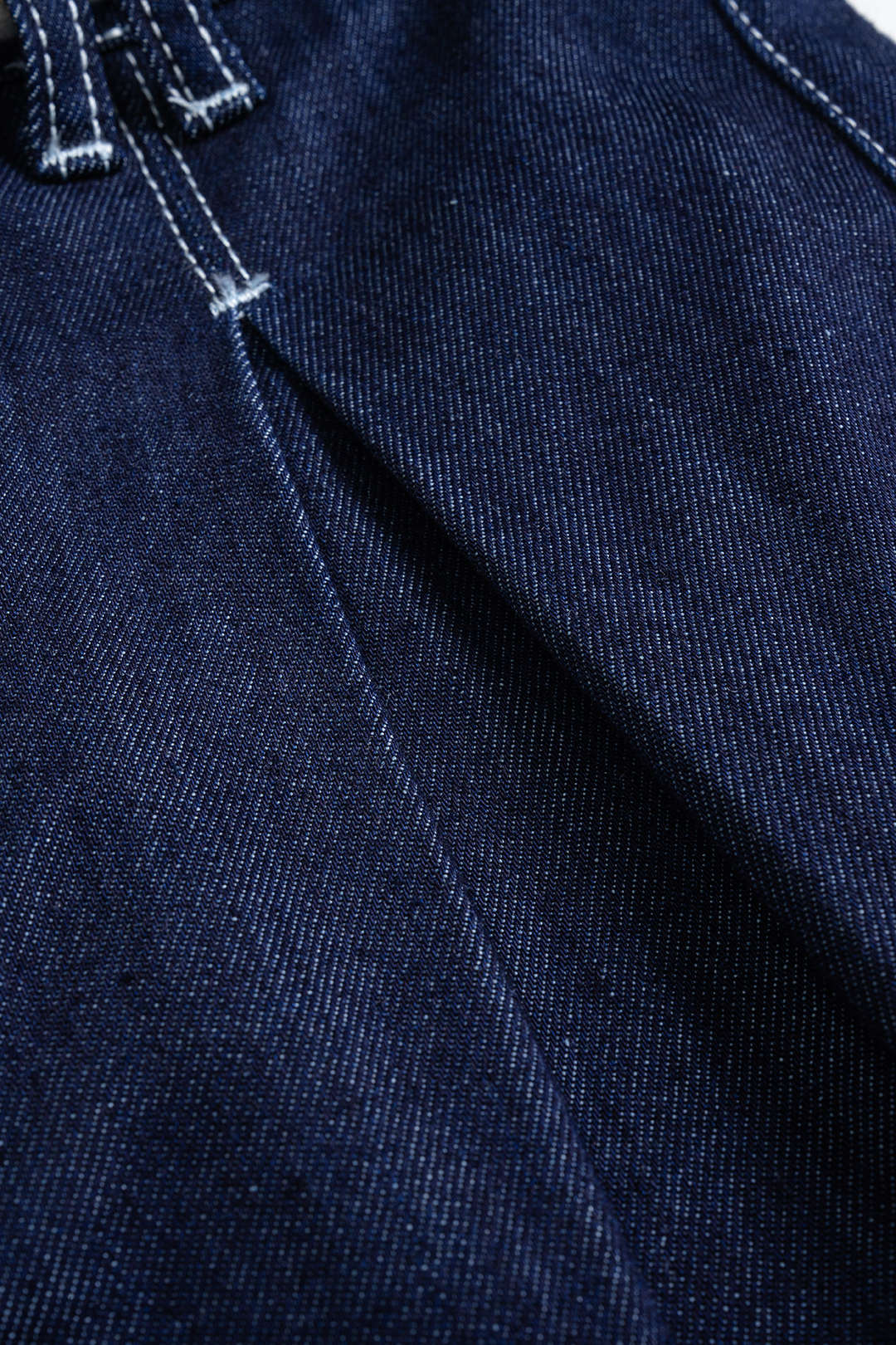 Jeans met ruches en rechte pijp
