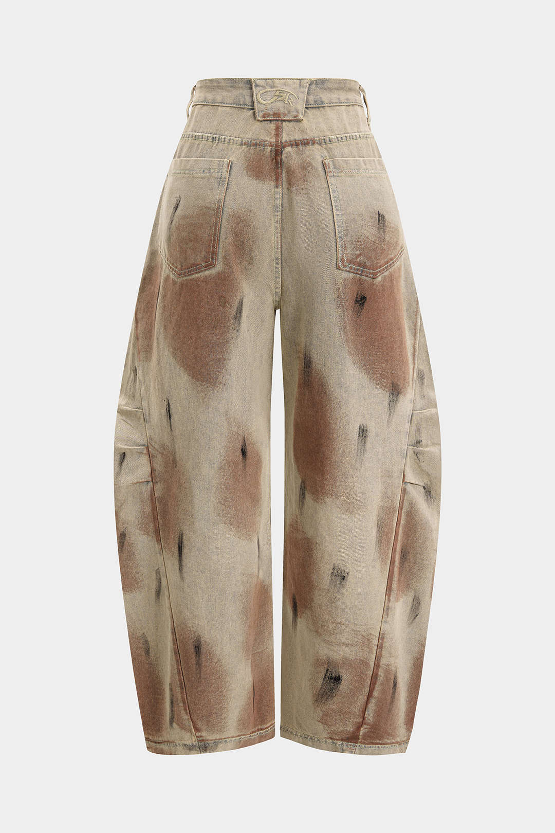 Kiki - Jeans met wijde pijpen en ballonmodel