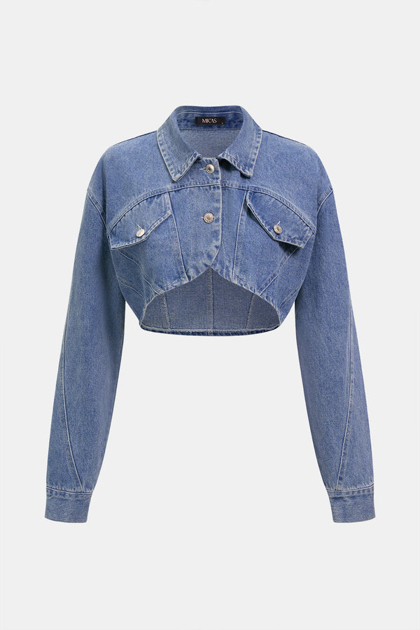 Tess - Denim item met knoopjes