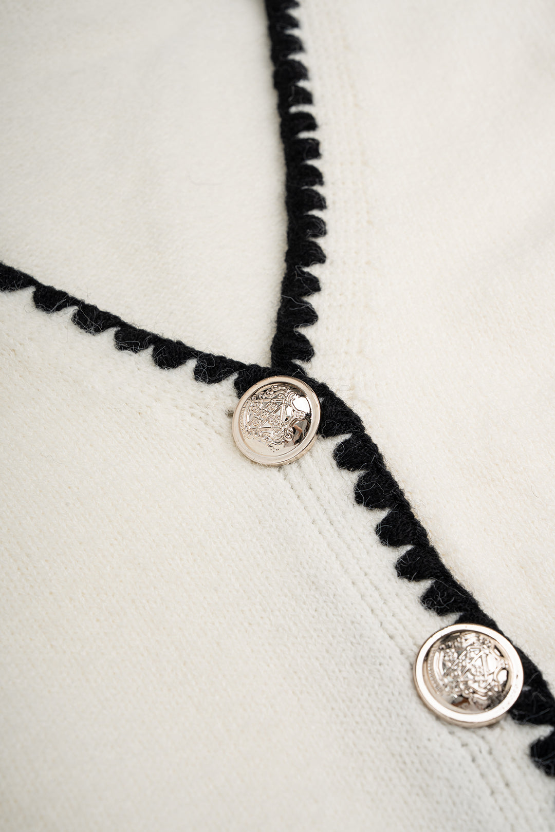 Gebreid vest met V-hals