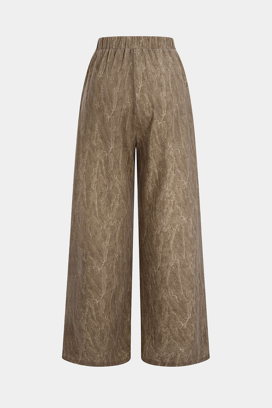 Verwassen pantalon met hoge taille