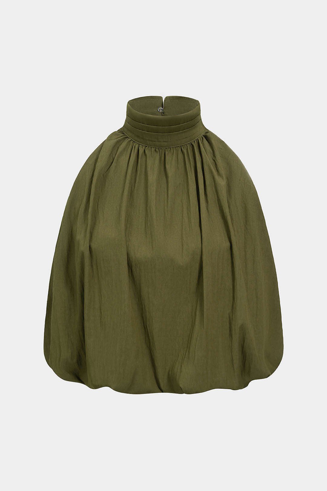 Tanktop met halternek en ruches