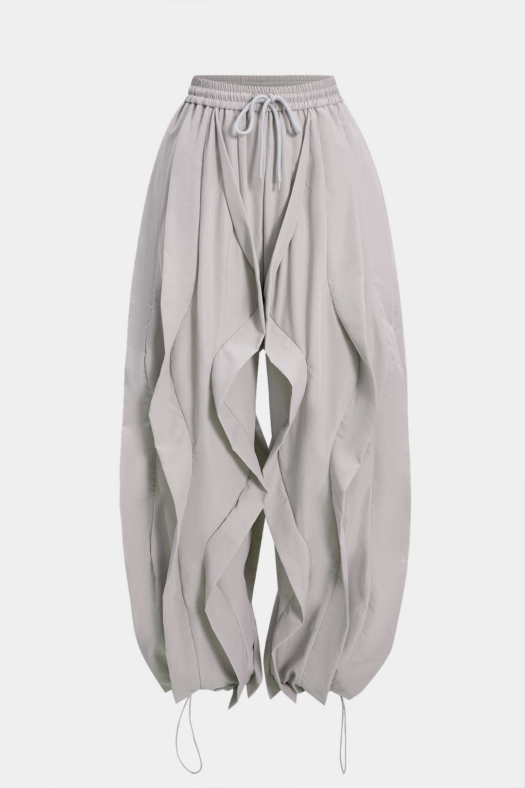 Pantalon met trekkoord en volants