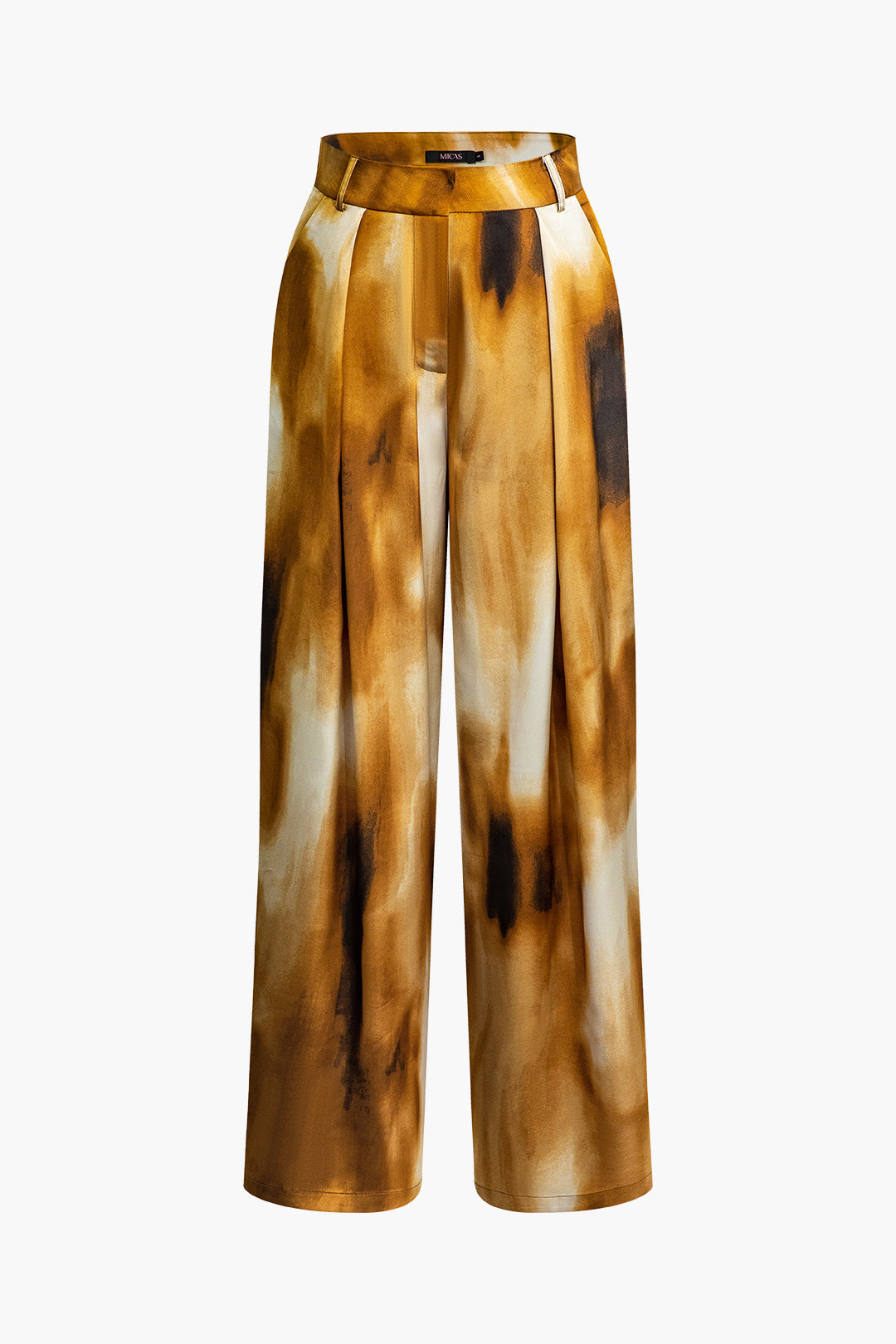 Tie-dye broek met wijde pijpen