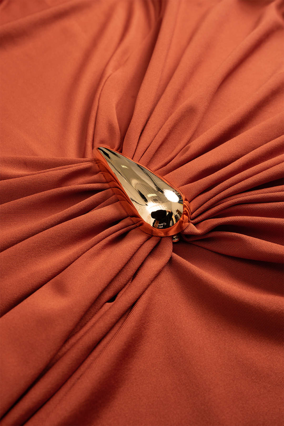Metallic mouwloze minijurk met ruches