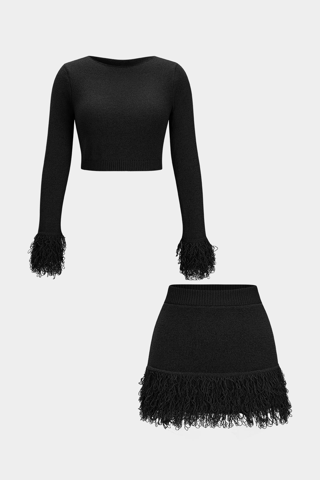 Evi - Gebreide set met top en rok