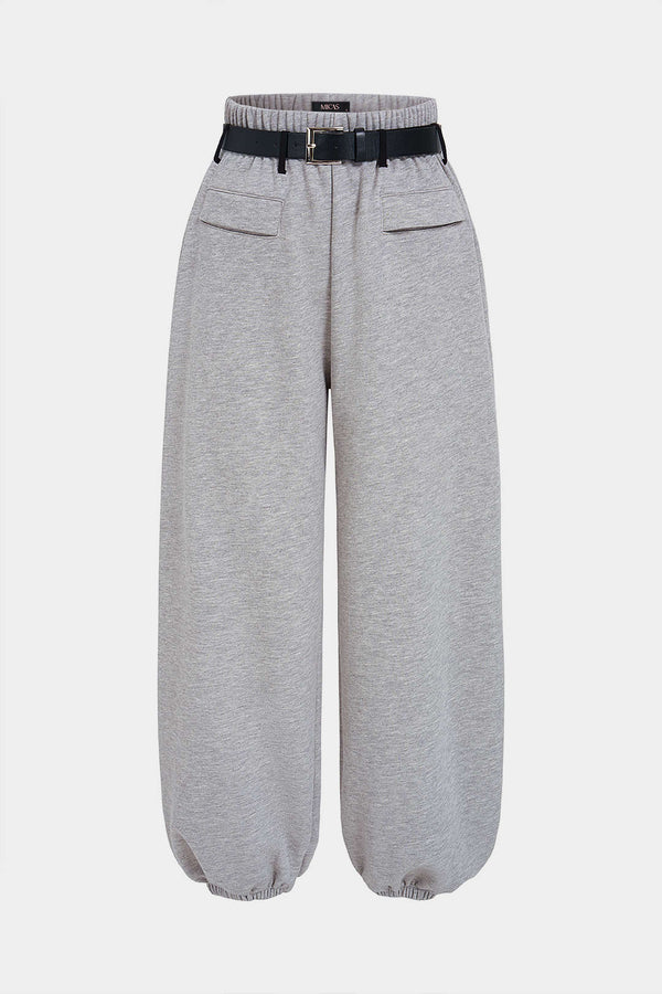 Broek met riem, zakken en ballonmodel