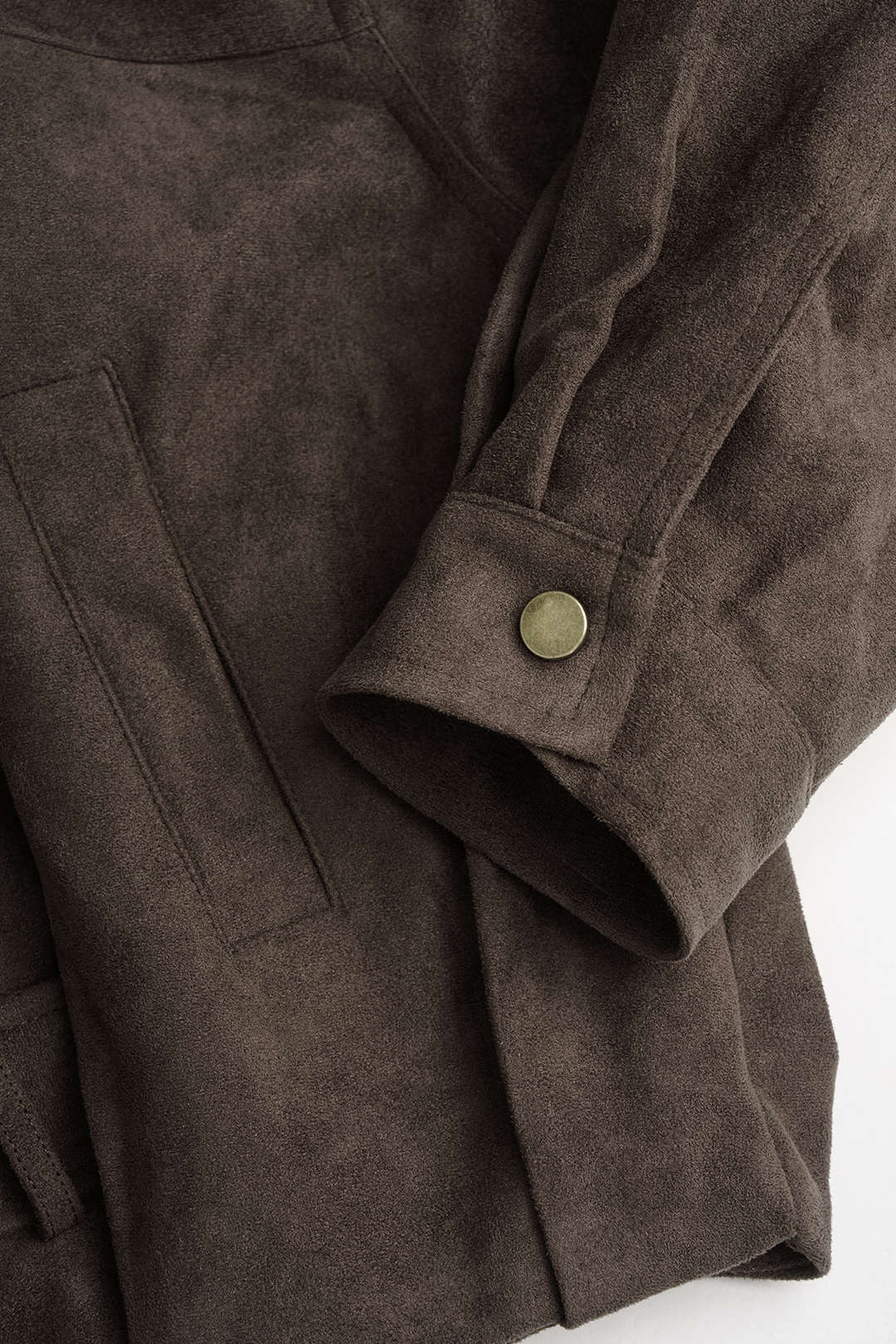 Cato - Leren-look jasje met riem en zakken