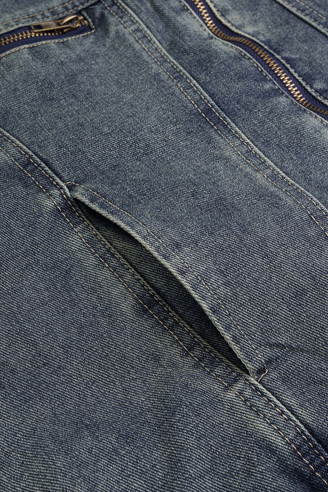 Pien - Denim patchwork jasje met rits