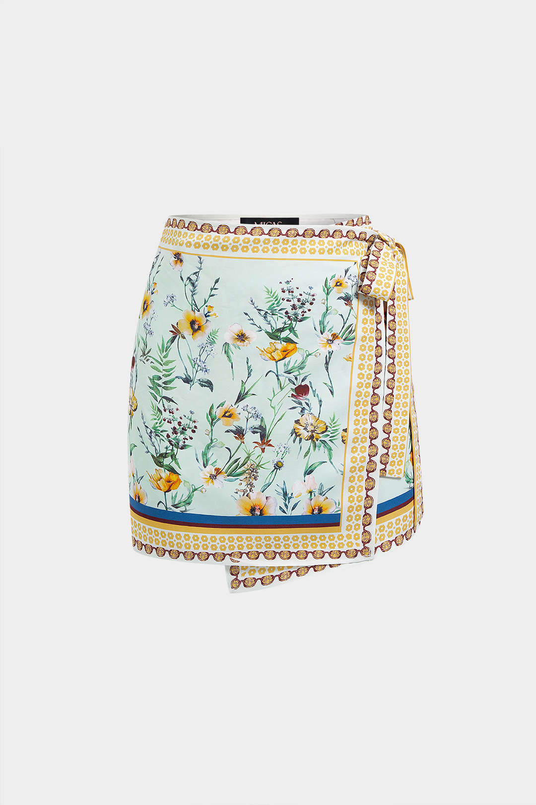 Bloemenprint linnen minirok