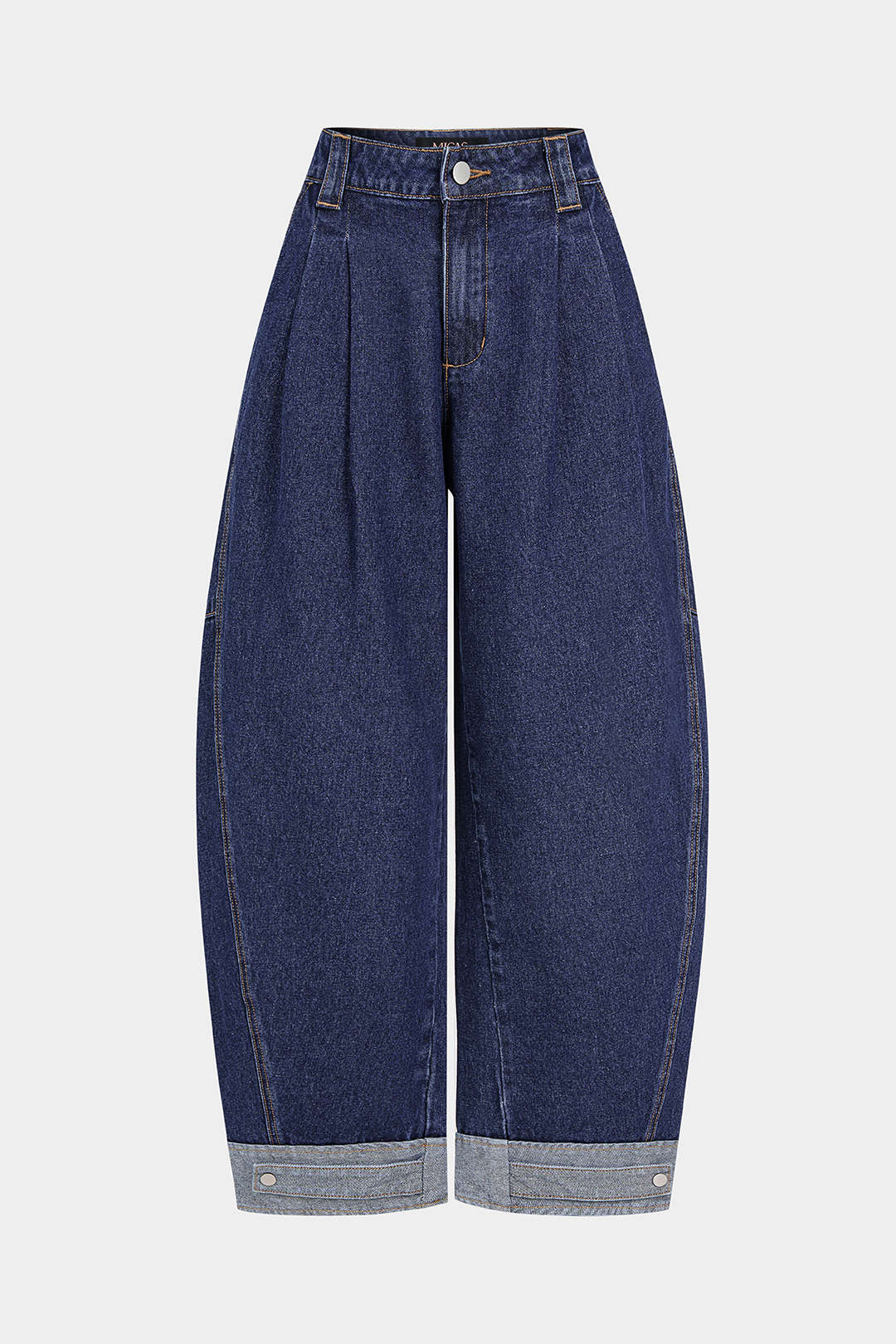 Geplooide jeans