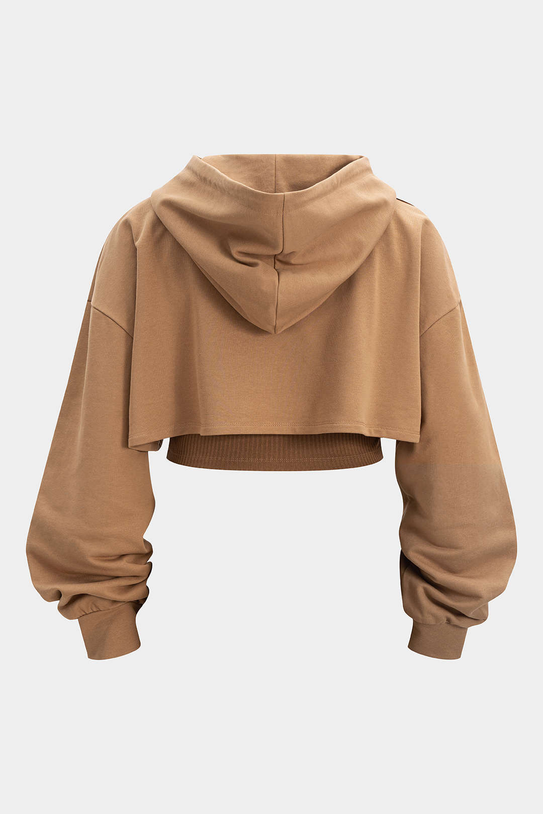 Hoodie met trekkoord en uitsnijding
