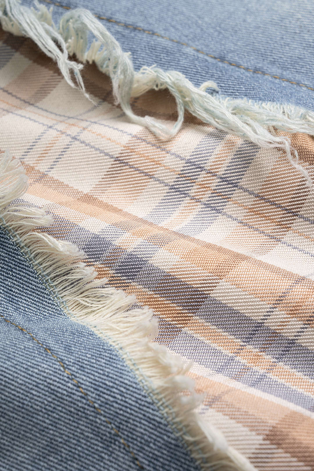 Denim patchwork rok