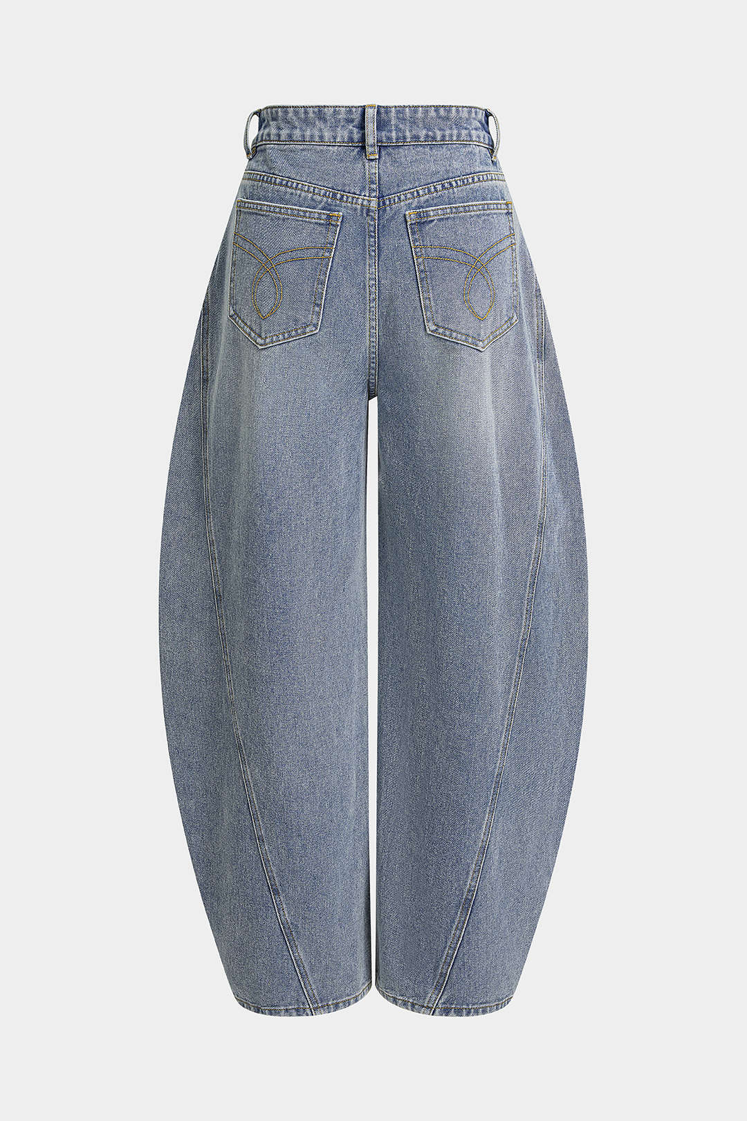 Metallic jeans met knoopjes