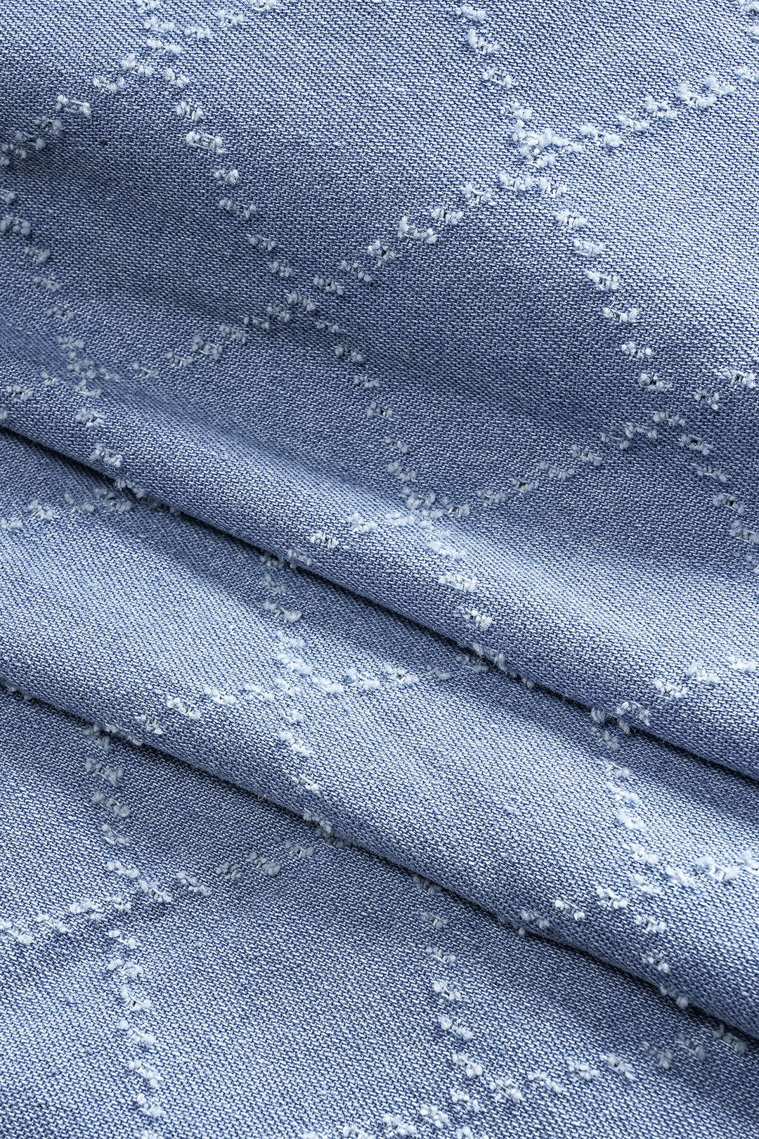 Denim playsuit met revers, riem en zakken
