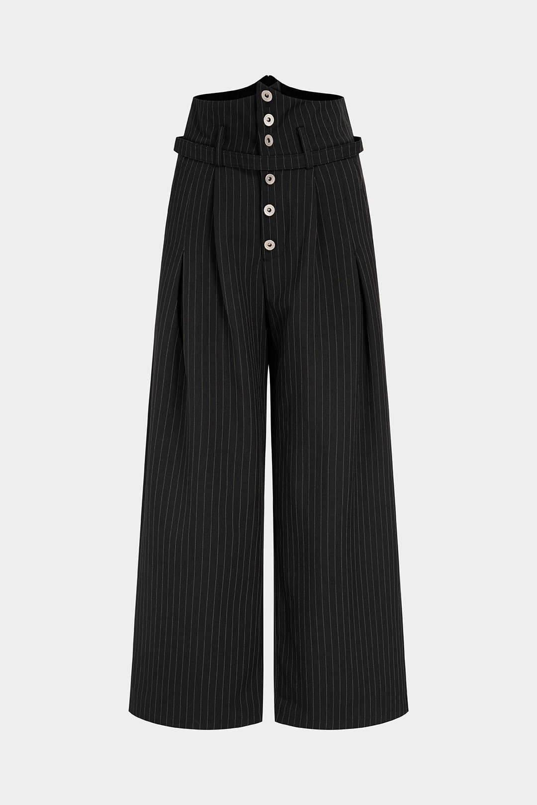 Broek met rechte pijp en wijde pijpen