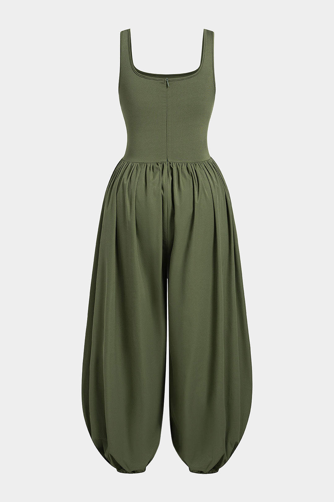 Mouwloze jumpsuit met vierkante hals