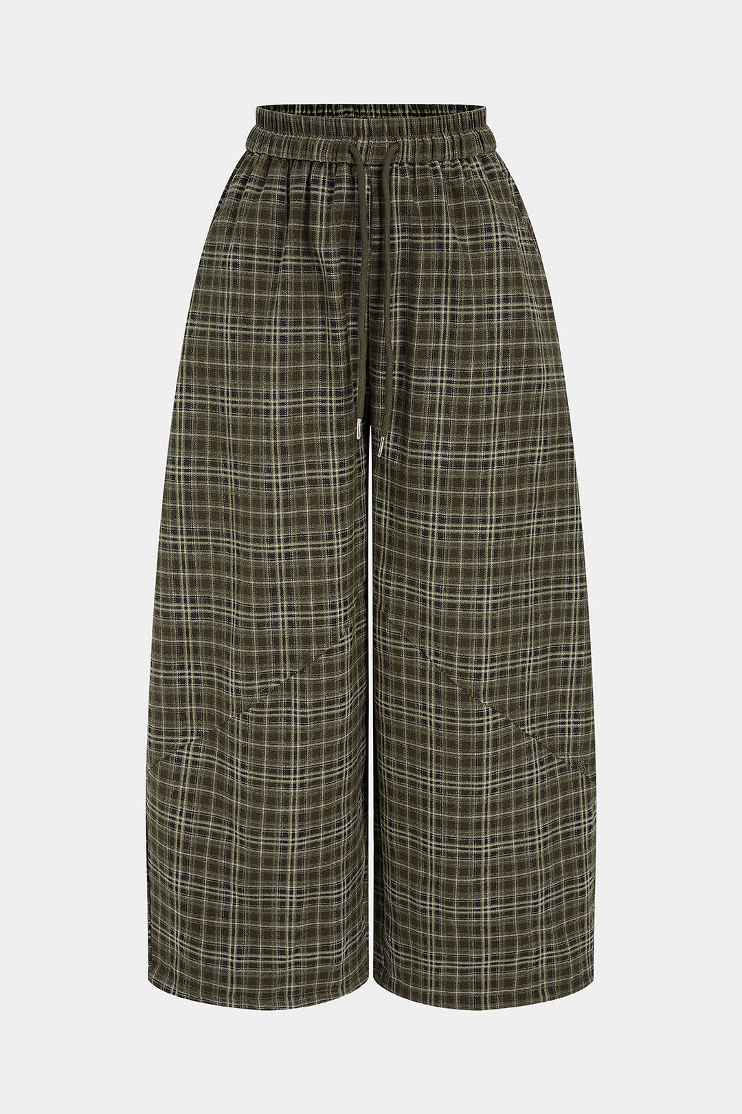 Geruite broek met trekkoord