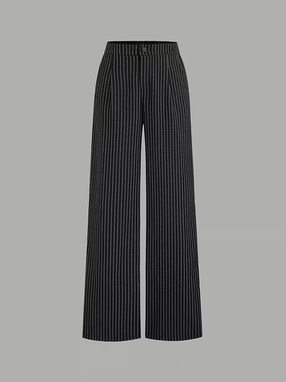 Gestreepte Tweedelige Set met Blouse en Broek