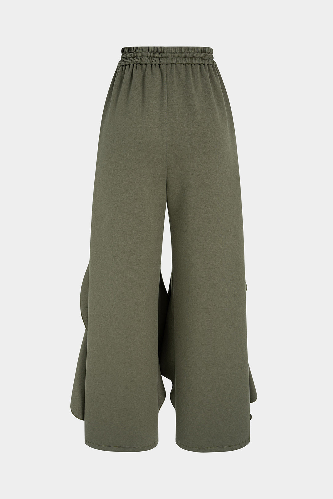Broek met volants, trekkoord en strik