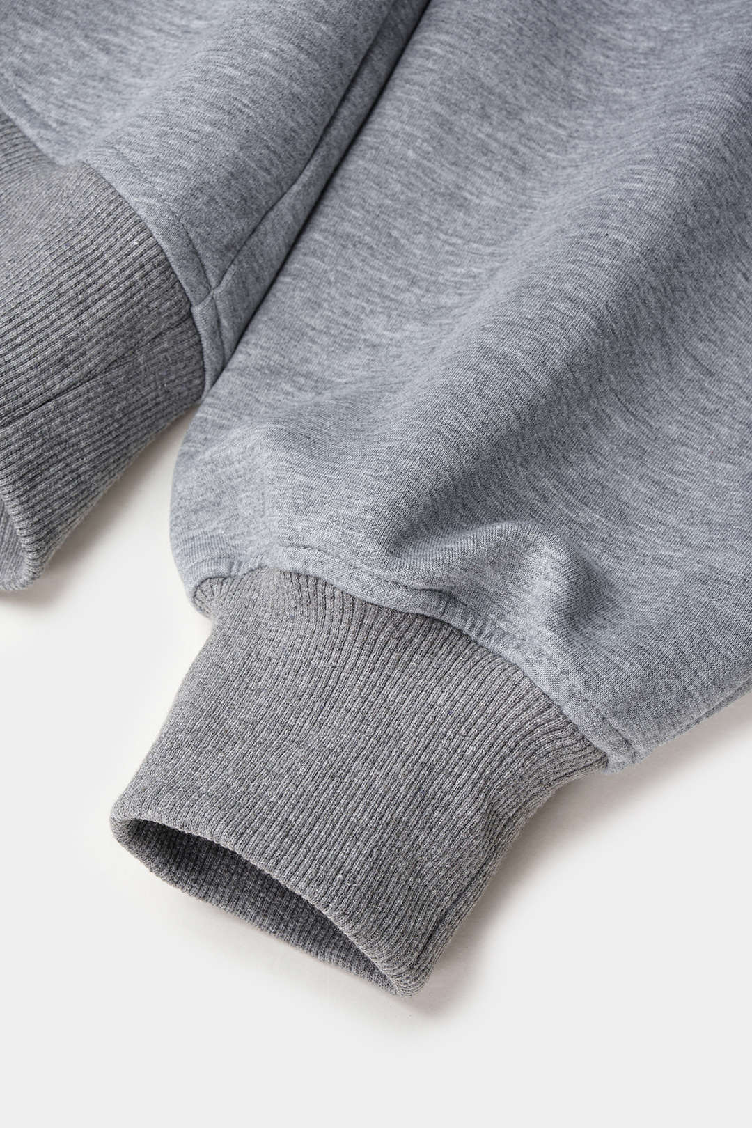 Geribde sweater met V-hals