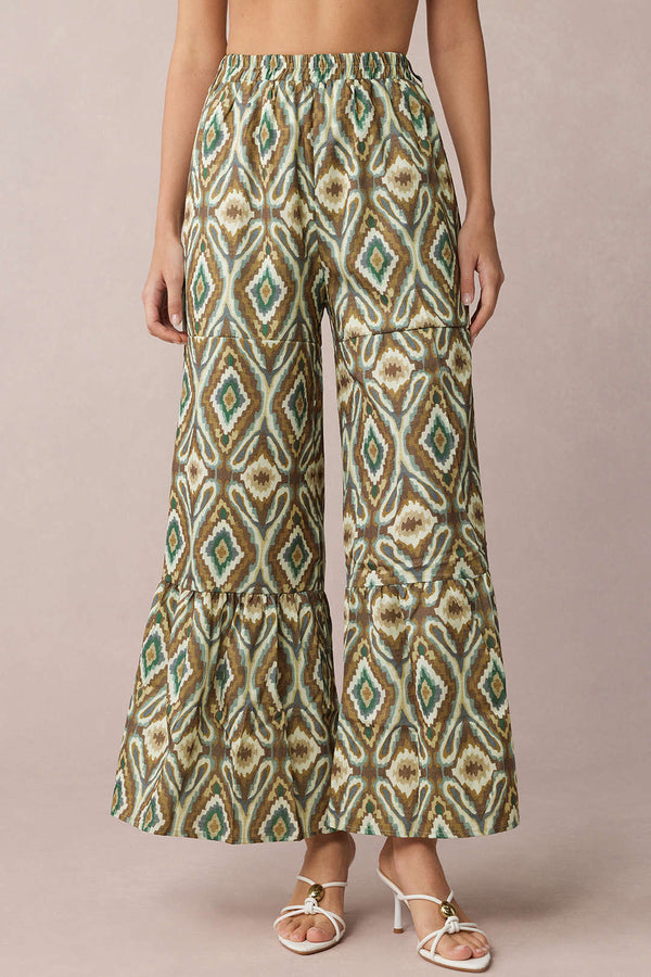Hester - Broek met hoge taille en wijde pijpen