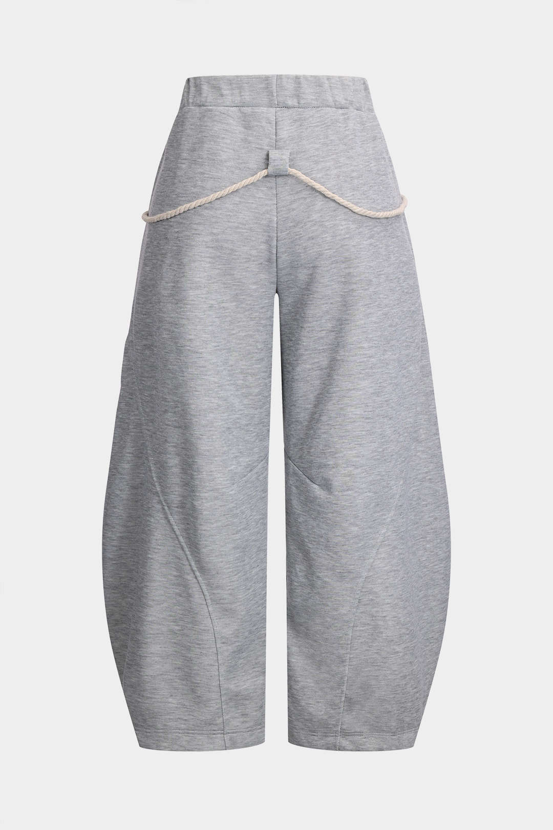 Pantalon met trekkoord en wijde pijpen