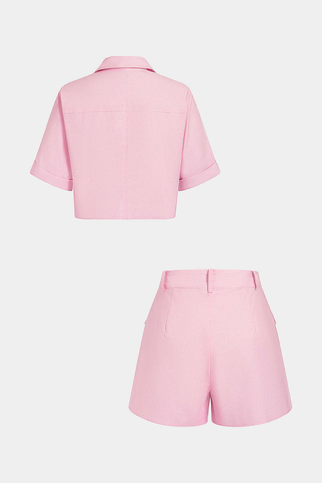 Metallic set met top en short
