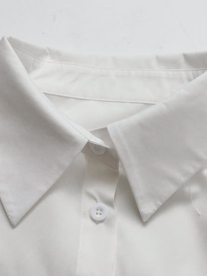 Stijlvolle Tweedelige Blazerset met Wijde Broek