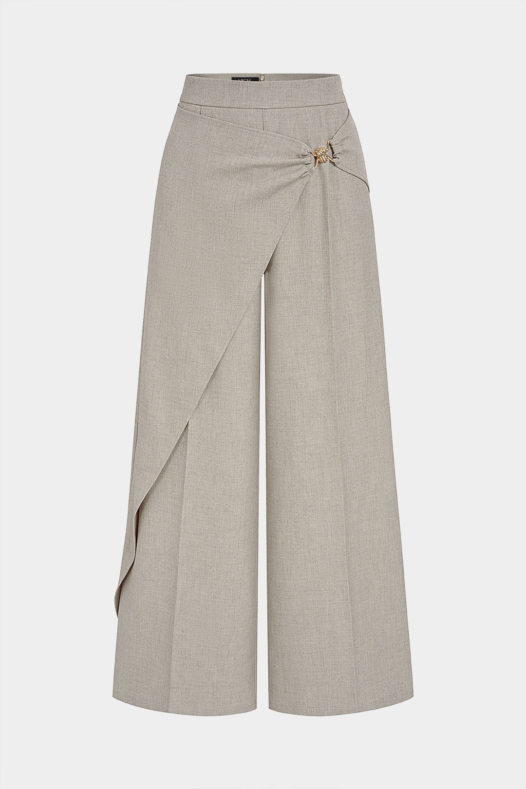 Asymmetrische metallic broek
