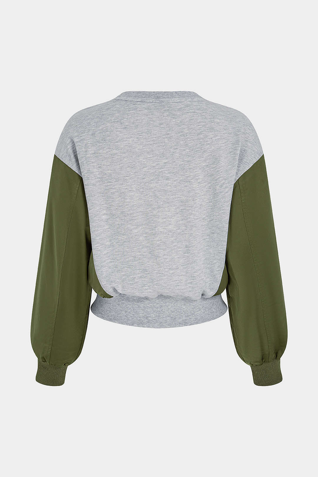 Elin - Patchwork sweater met ronde hals en lange mouwen